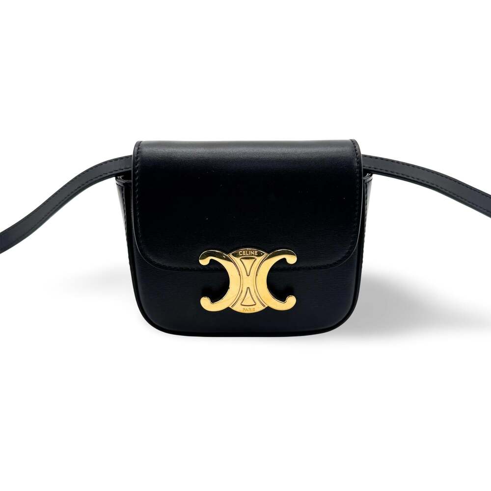 Celine Shiny Calfskin Mini Triomphe #373602C65B